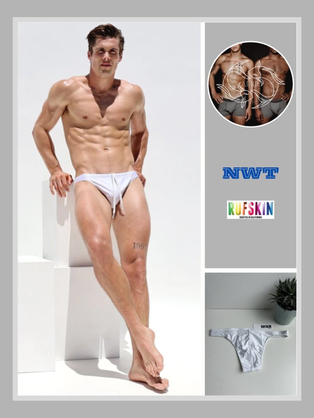 Rufskin - Falco Swim Brief - White (M)